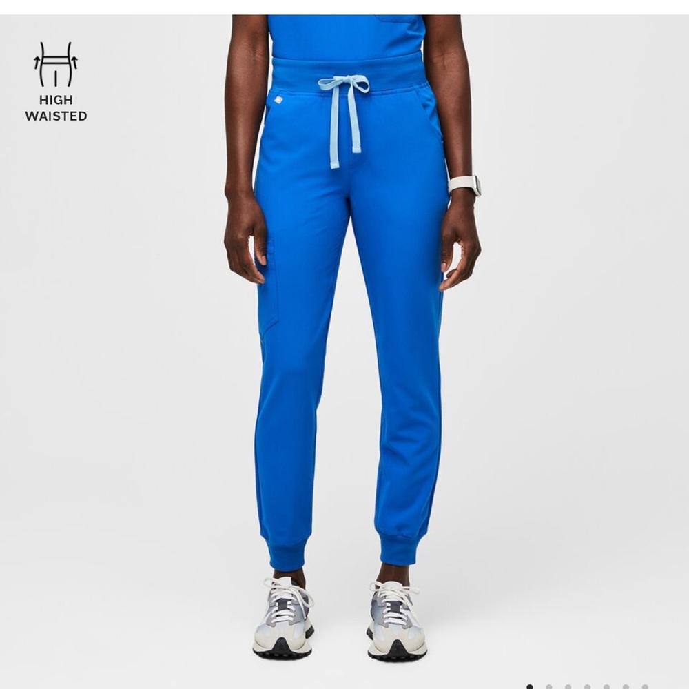 Women's Royal Blue Zamora™ High Waisted - Petite Jogger Scrub Pants